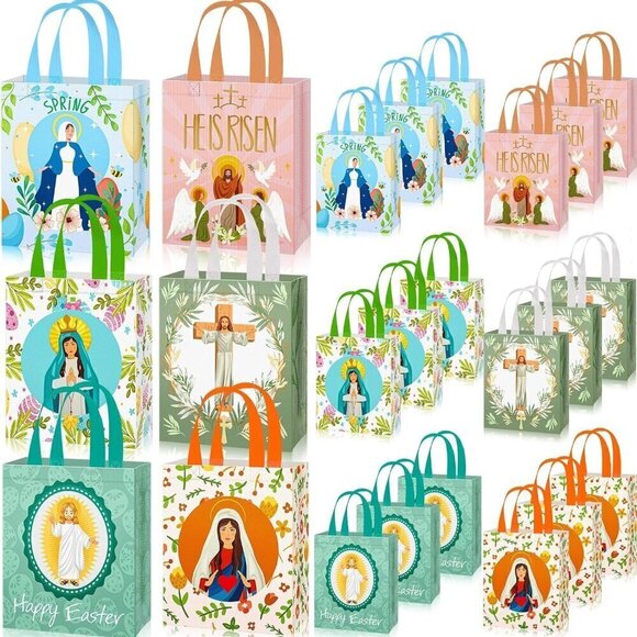 Religious Easter Gift Bags with Handle (SET OF 24 BAGS) BRAND NEW - Picture 1 of 4